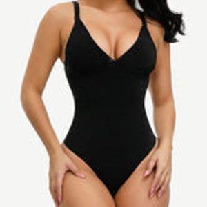 Curve Creator Breathable Sexy Adjustable Strap Solid Color Full Body Shaperwear
